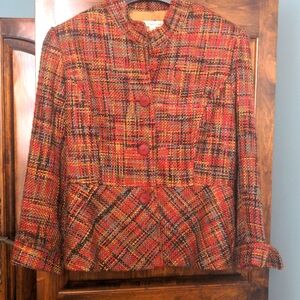 Coldwater Creek Women's Tweed Blazer Jacket, Size 12, New, Fully Lined